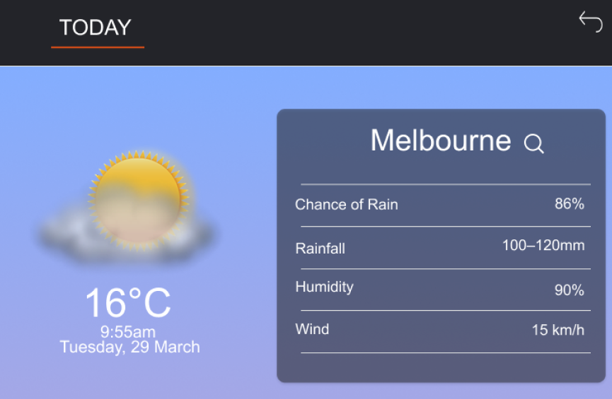 Lexus Enform Weather